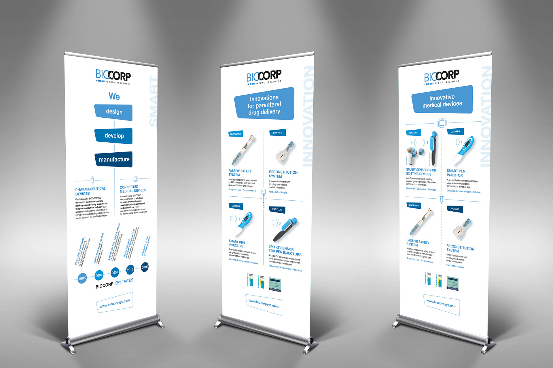 Rollup Biocorp salons PDA et PODD