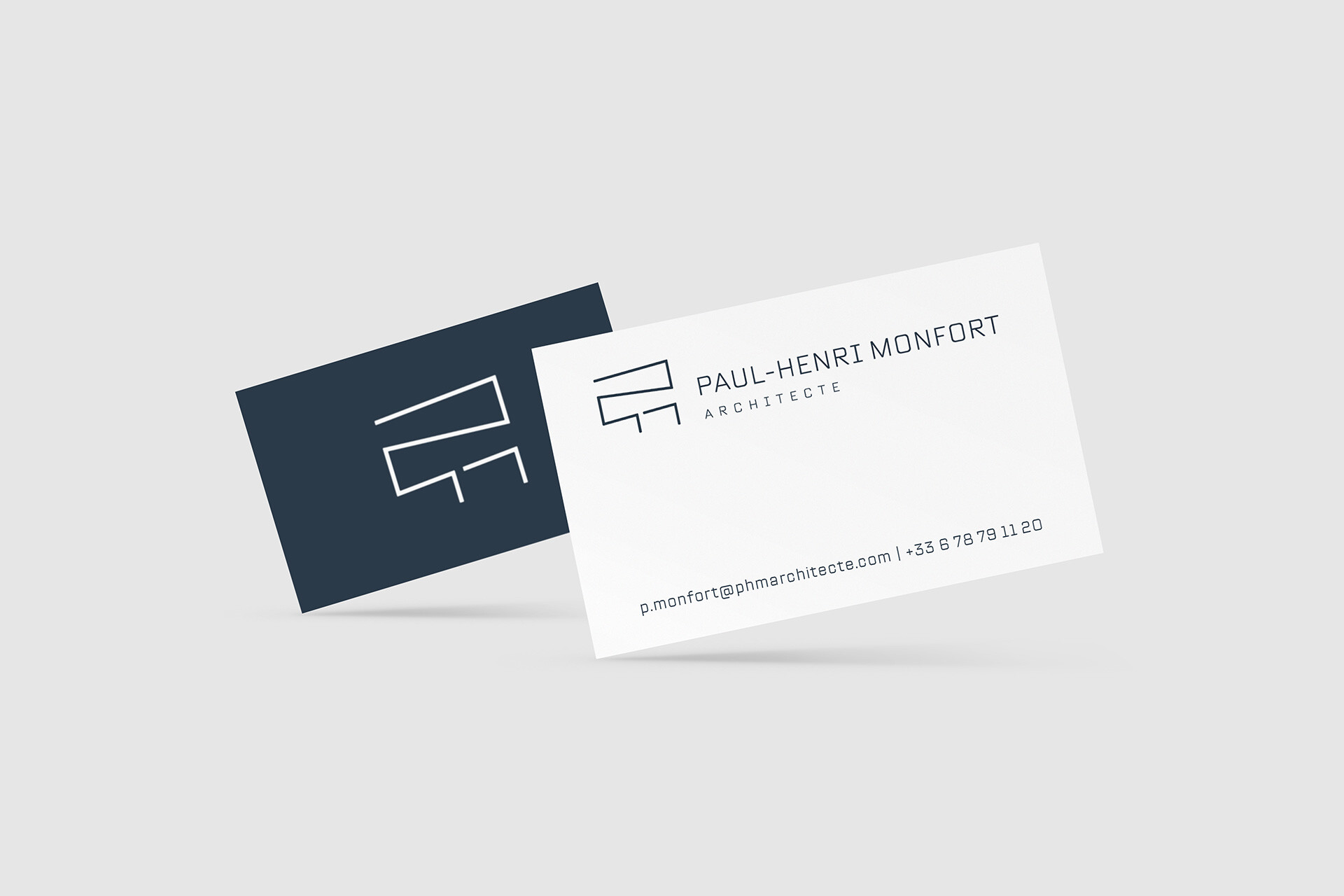carte de visite paul-henri monfort architecte
