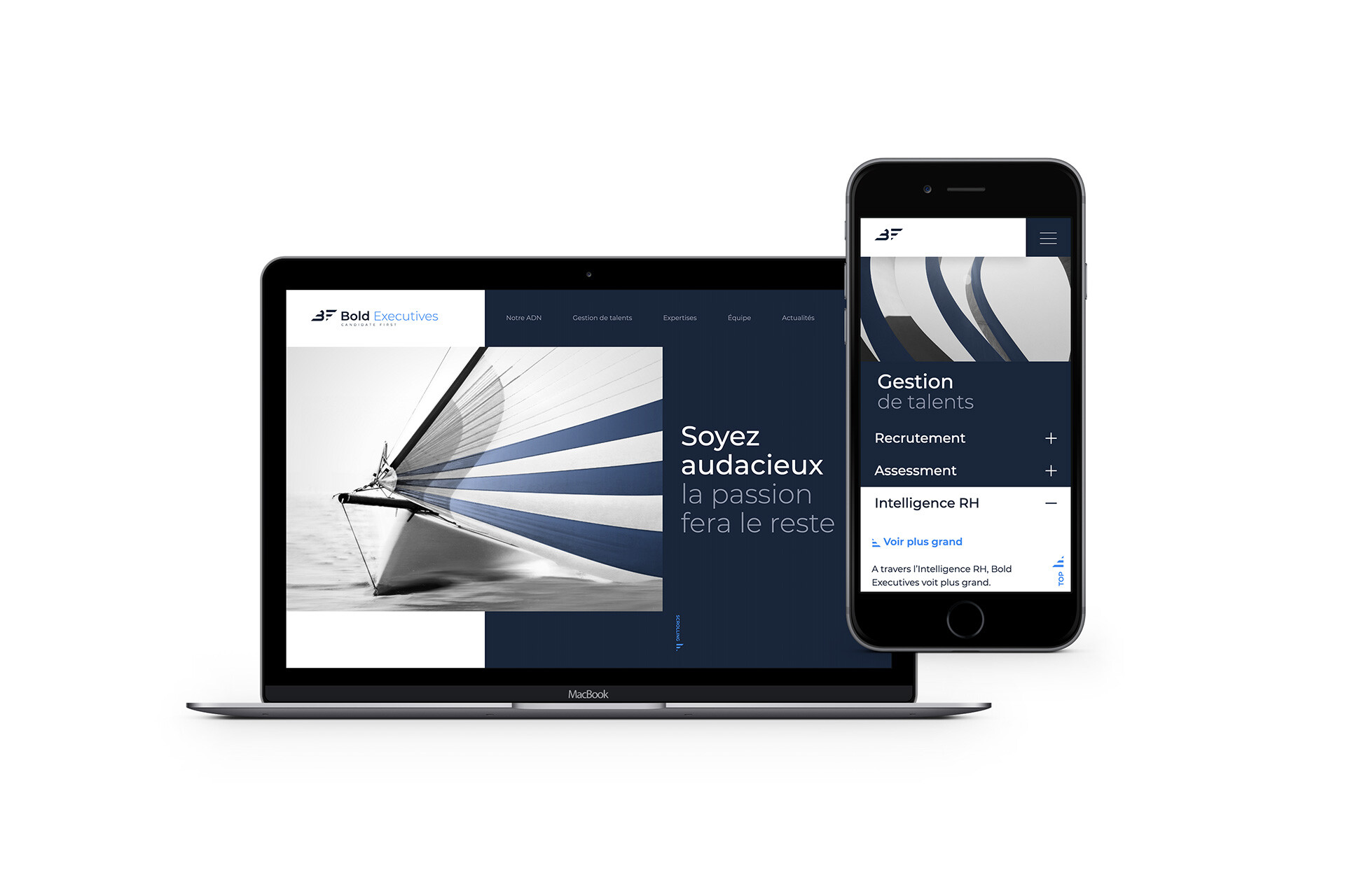 Webdesign site internet Bold Executives