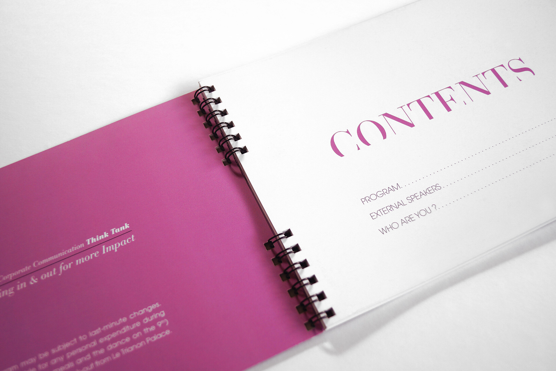 L'Oréal Think Tank booklet