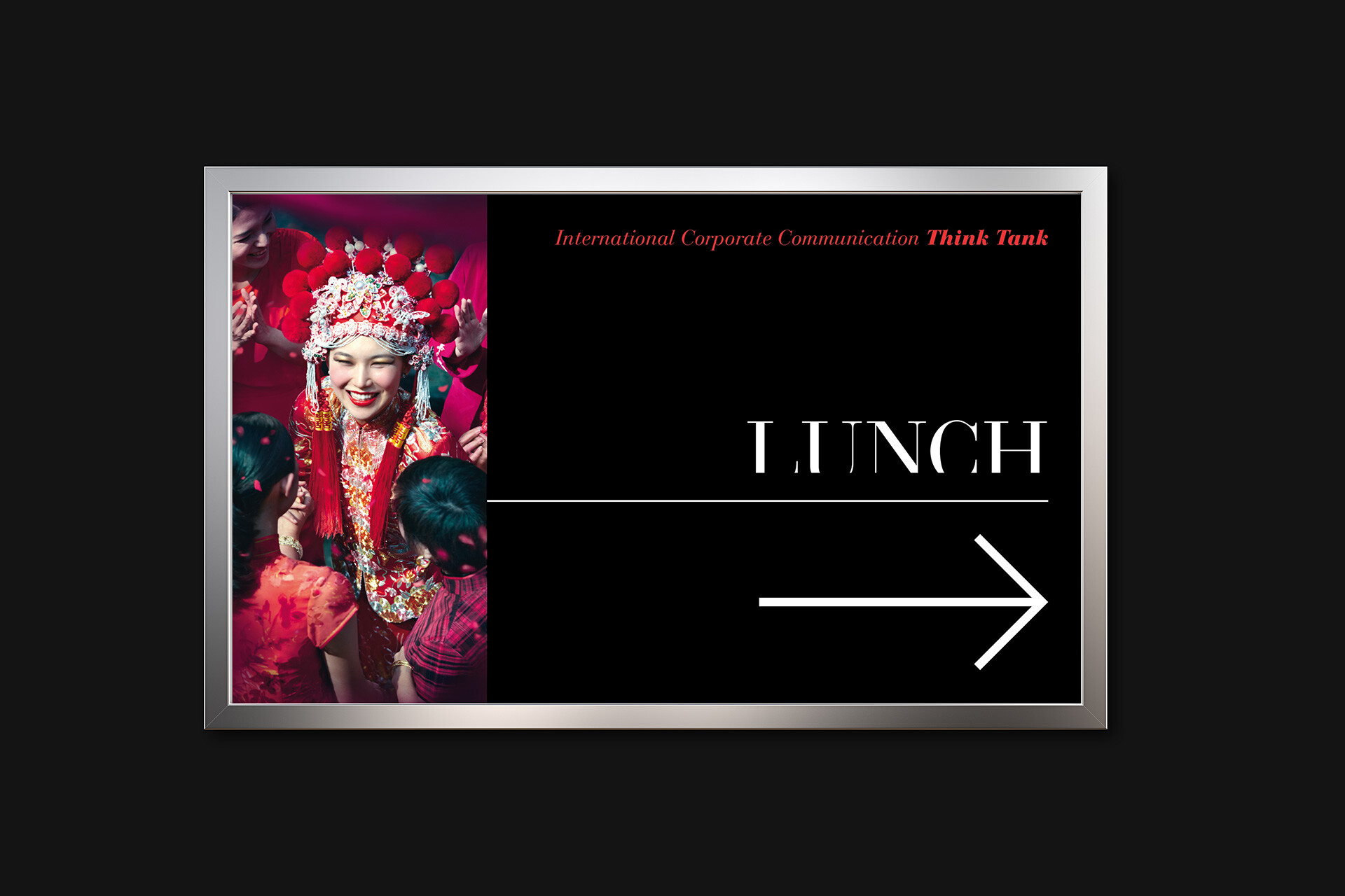 L'Oréal panneau signalétique séminaire