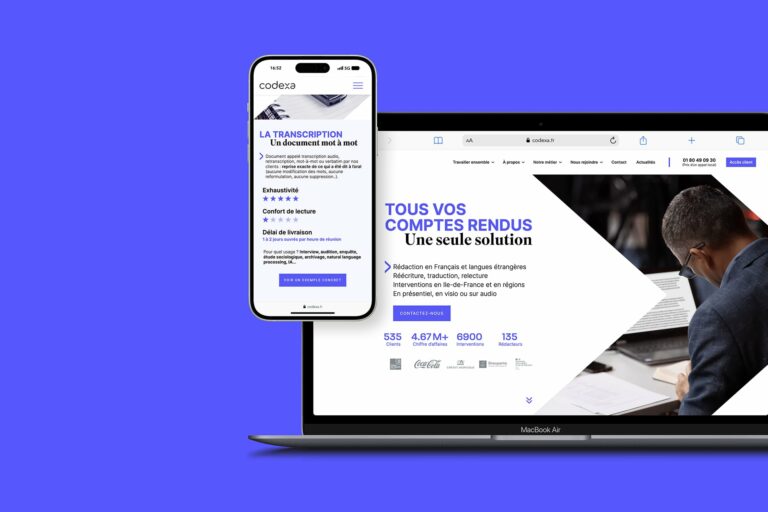 Webdesign site internet Codexa