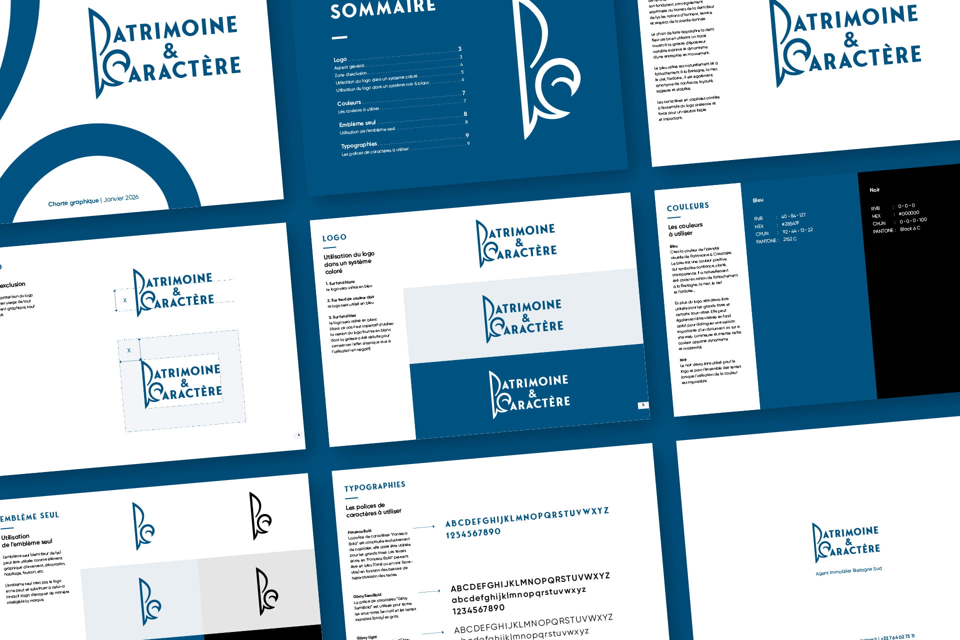 Charte graphique Patrimoine & Caractère